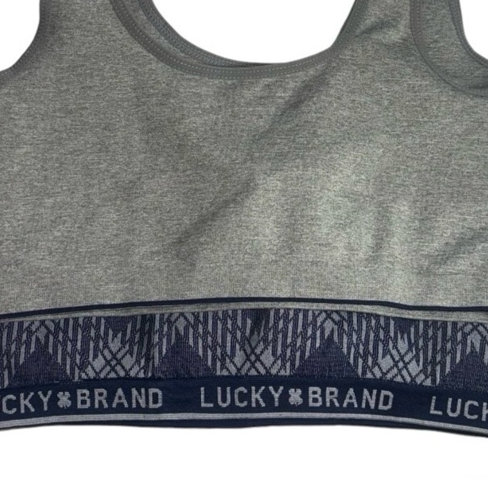 Lucky Brand Bras Seamless Comfort Bras Navy Blue and Gray Size Large Two Pack - Picture 11 of 15